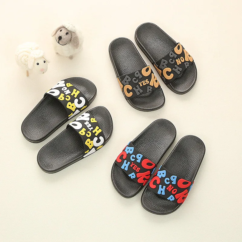 

Kids Boys Slippers Summer Anti-Slippery Baby Girl Cartoon Unisex Pantuflas New Fashion Flip Flops Children Funny Outdoor Shoes