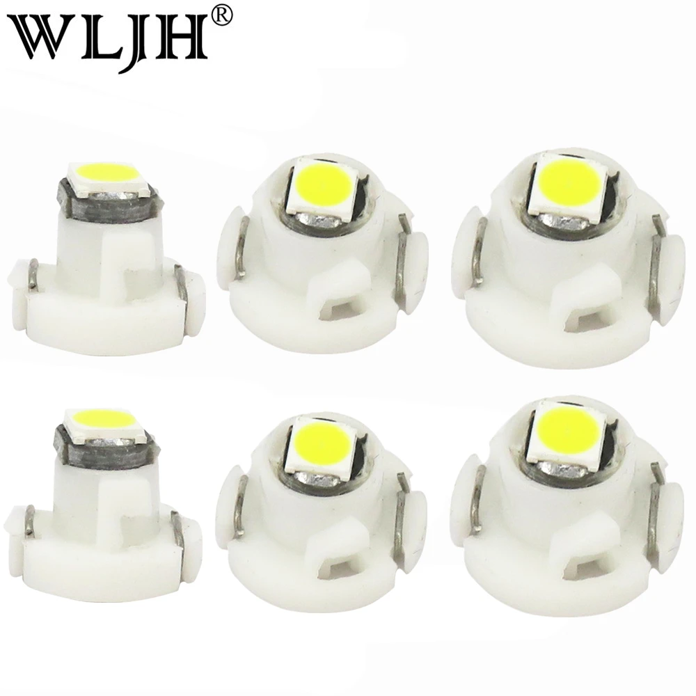 Controle de Clima do Carro Interruptor do Bulbo Wljh Cunha T4.2 T4.7 Led 3030 Smd ac Calibre Rádio Instrumento Painel Indicador Luz 10x Neo t3