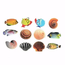 6Pcs/Set Bath Tub Adhesive Stickers Anti-slip Fish Nonskid Sticker Kid Shower Safety Decor Stickers for Bathroom Accessory