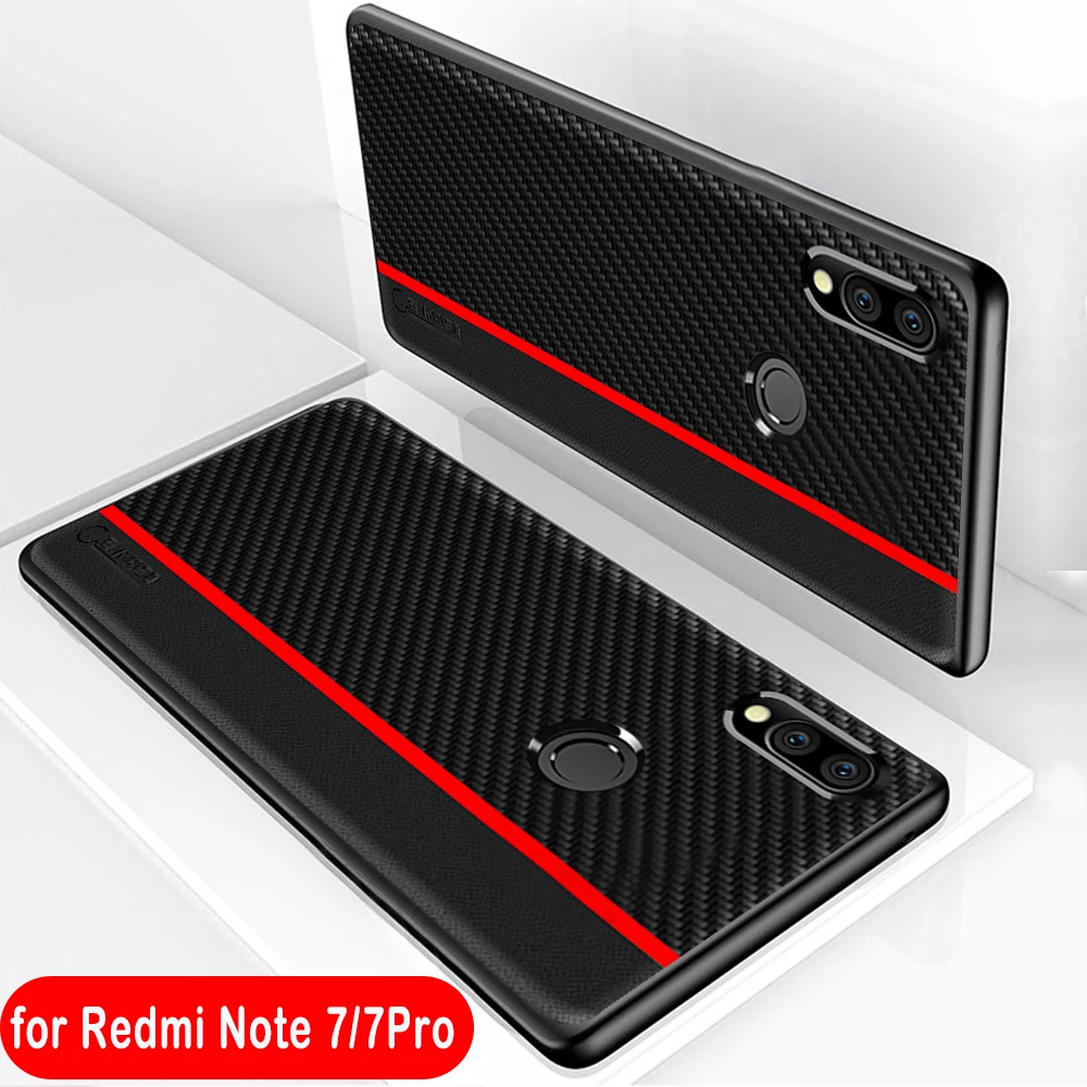 

Xiaomi Redmi Note 7 Case Original CENMASO Fiber PU Leather Protection Cover Redmi Note 7 Pro Case Xiaomi Redmi Note 7 Cover Capa