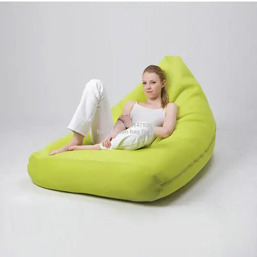 Green outdoor bean bag sofa chair - high quality back supportive lounger sack Green outdoor bean bag sofa chair - high quality back supportive lounger sack