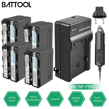 

BATTOOL for Sony NP-F975 NP-F970 NP-F960 8700mAh Batteries + Charger for NP-F950 NP-F770 NEX-FS100U NEX-FS700U DCR-SC100