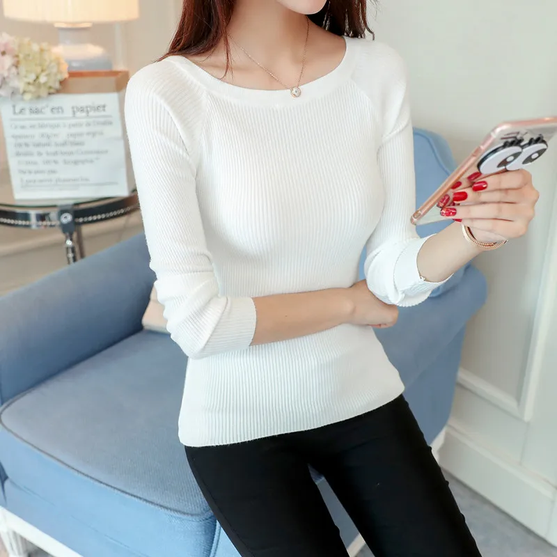 Tender sweater font b blouse b font Ji autumn tee font b shirt b font sleeved