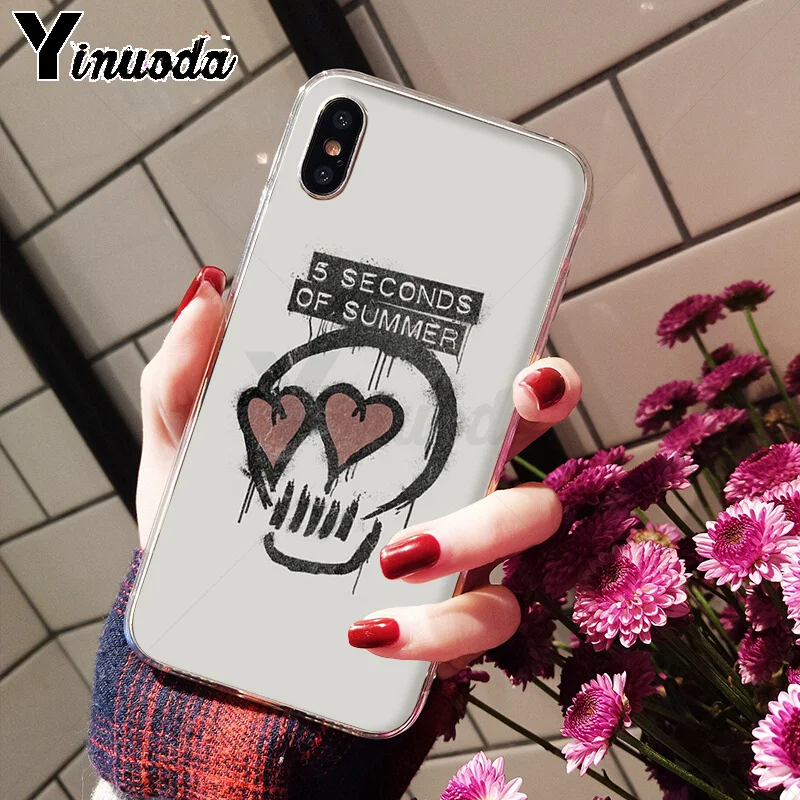 Yinuoda 5Sos band YOUNGBLOOD 5 секунд лета TPU чехол для телефона чехол для iPhone 5 5Sx 6 7 7plus 8 8Plus X XS MAX XR - Цвет: A15