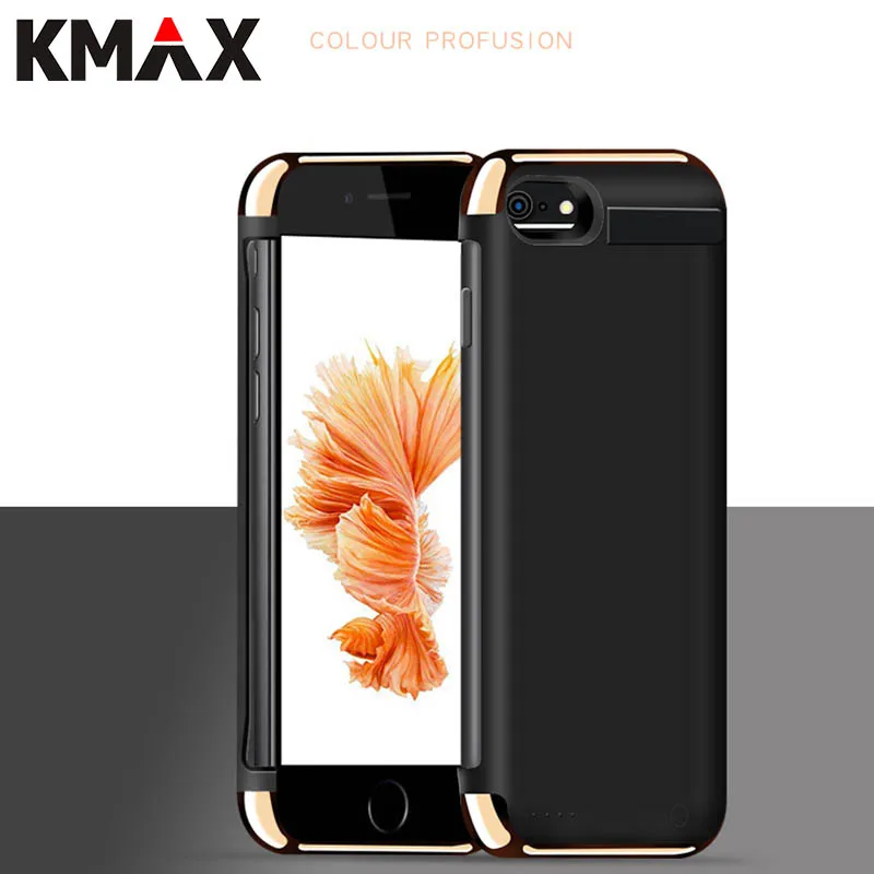 

KMAX 5000/8000mAh Battery Charger Case For iPhone 6 6S Plus 7 Plus External battery Pack Backup Power Bank Charging Cover cheap