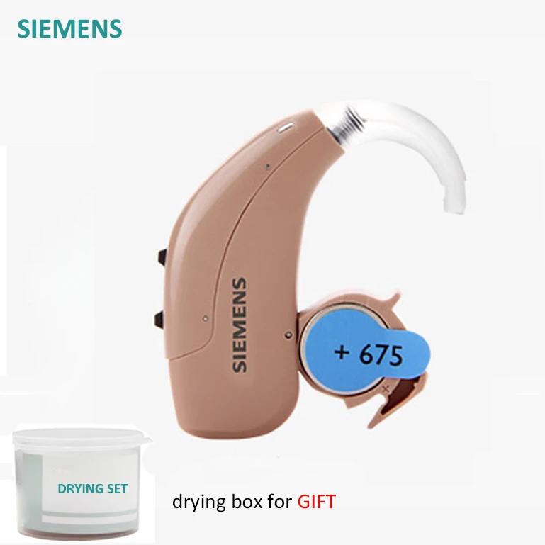 2019BEST!SIEMENS Fun SP 6 Channels Super Power Ear care Aids Digital BTE Aid Severe Hearing Loss Device Sound Amplifiers - Color: with dryer box