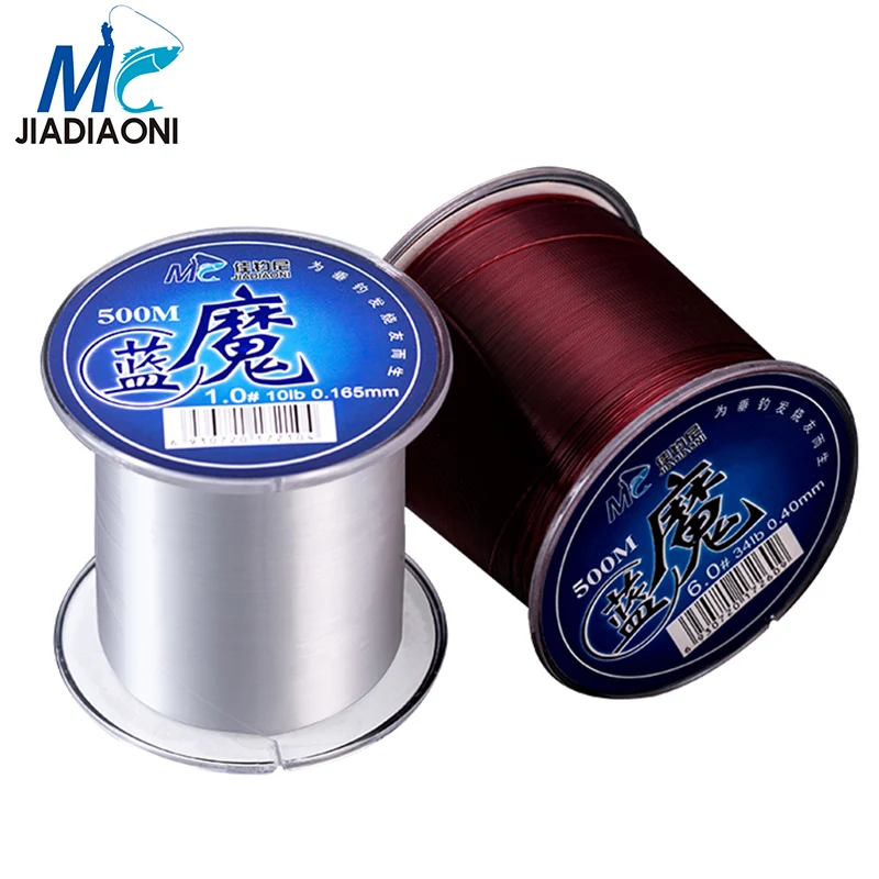 

JIADIAONI 500m Exotic Nylon Carp Fishing Line Super Strong Monofilament Fly Fishing Line Fishing Tackle