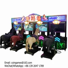 Hot Sale ! For 4XPlayers, Amusement Park Equipment Adults Video Horse Riding Simulator Game Machine