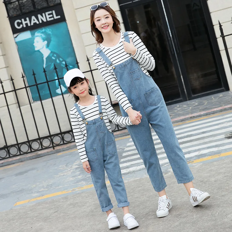 Shirt+Denim Jeans Overalls 2PCS 