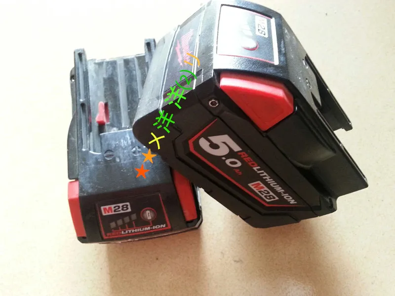Оригинальная литиевая батарея Milwaukee 28 V meter swatches M28 5.0AH(Подержанные продукты