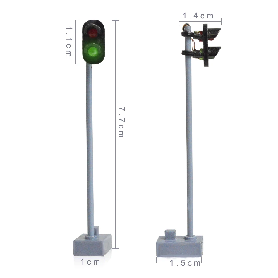 

20pcs/lot architectural scale model lights / traffic light highly 7.5cm model