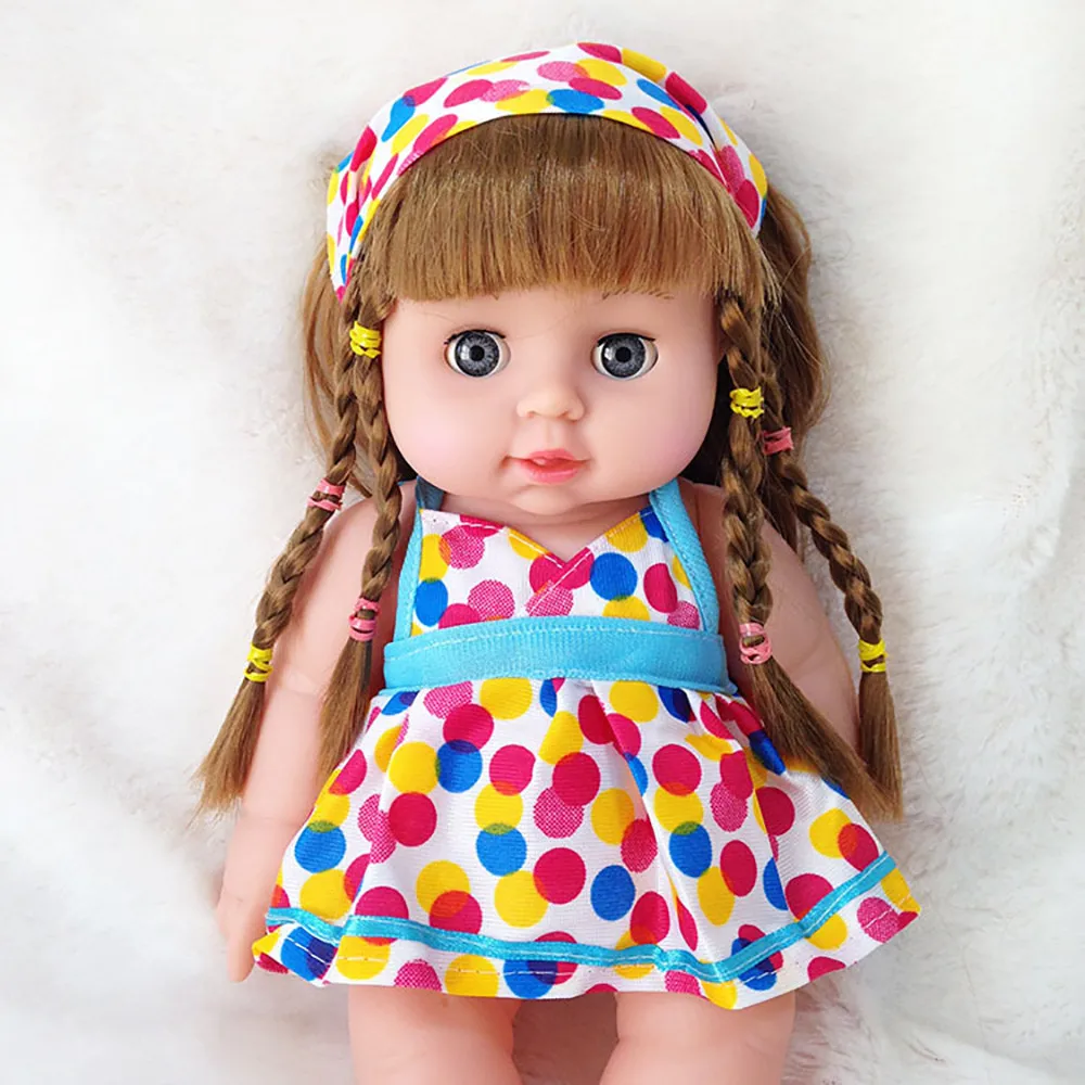 Reborn Baby Doll Cute Girl Dolls African American Play Dolls Lifelike 12 inch Baby Play Dolls Christmas Gifts Toys T5