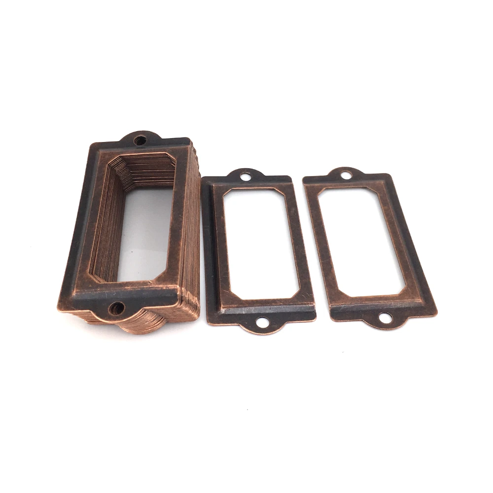 Antique Office Library 70x33mm File Cabinet Drawer Name Card Label Holder Frames Name Plate Book Plate Book Plate Label Holdercabinet Drawer Aliexpress