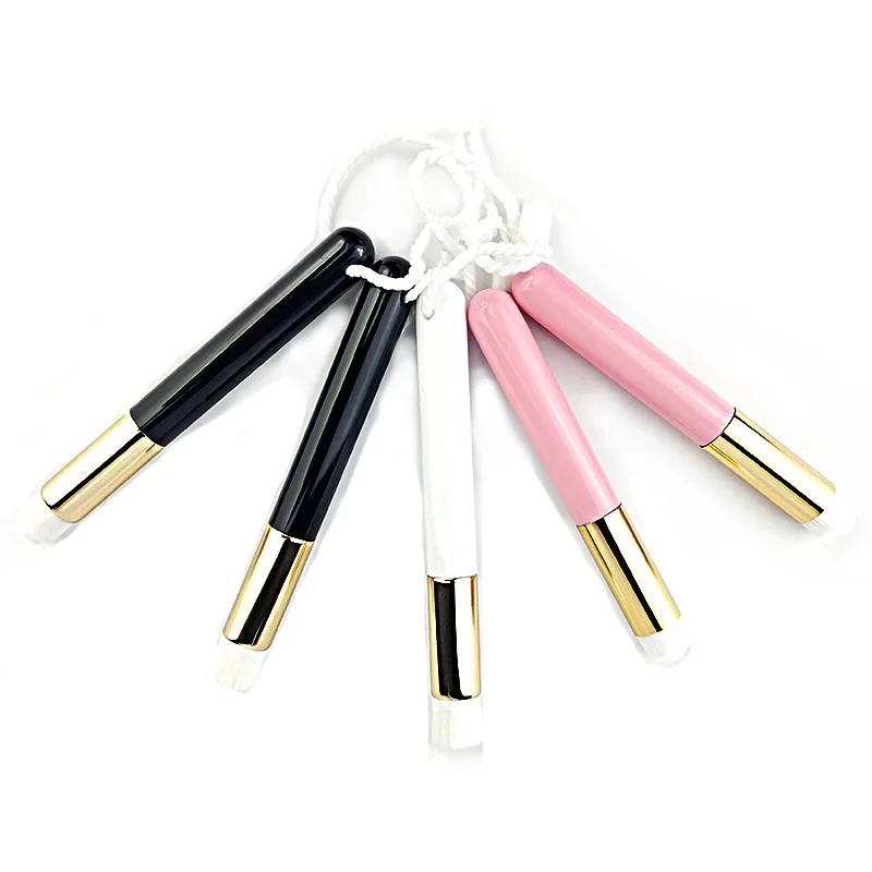 

50pcs Private Label Hight Quality Flat Convex Top Eyelash Extension Cleansing Cleaning Blackhead Nose Pore Shadow Makeup Brush