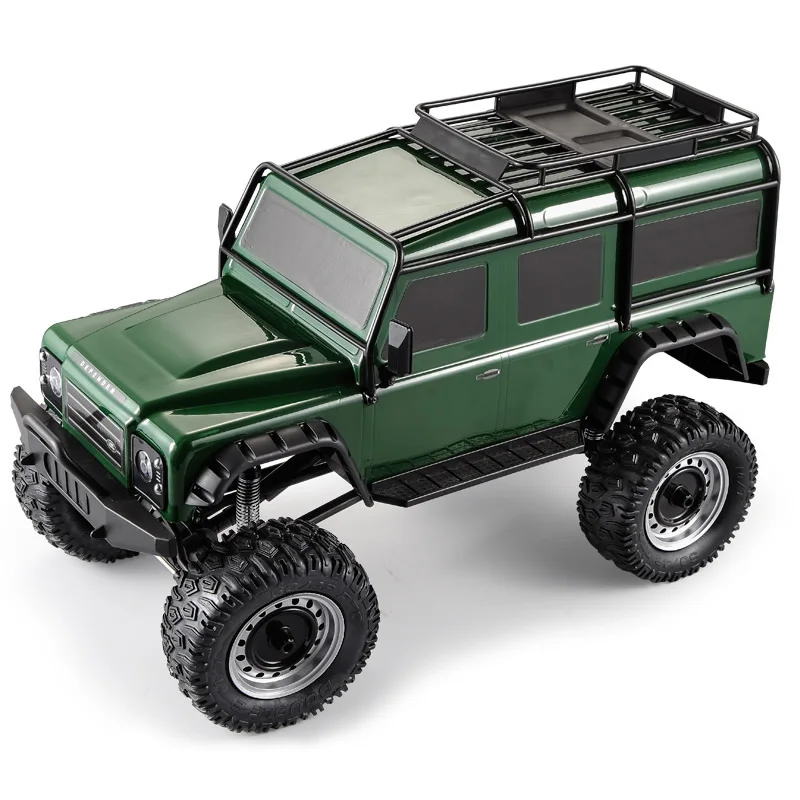 Новое поступление 1:8 внедорожник RC грузовик RTF 2,4 ГГц 4WD независимая подвеска зеркало заднего вида ночной Светильник гусеничный автомобиль игрушки подарки - Цвет: Green