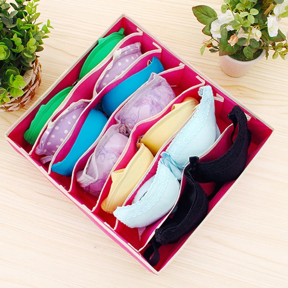 4pcs Multi-size Bra Underwear Organizer Foldable Home Storage Box Non-woven Wardrobe Drawer Closet | Дом и сад