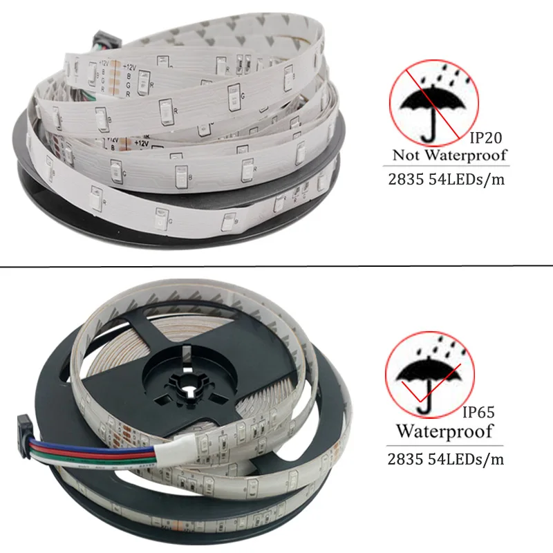 Светодиодный светильник RGB 5050 SMD 2835 гибкая лента fita светодиодный светильник RGB 5 м 10 м 15 М лента диод DC 12 В+ пульт дистанционного управления+ адаптер