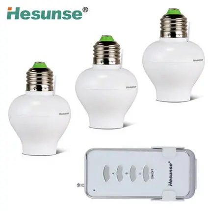 

YE27-GRC 1N3 3 ways Wireless Remote Control Switch Remote Control Lamp Holder 220V and 110V can be customized