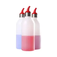 Портативная бутылка для выдавливания 450 мл пластиковый диспенсер для приправ наконечник отверстие крышка масло для соуса для кетчупа джема бутылка кухонный аксессуар