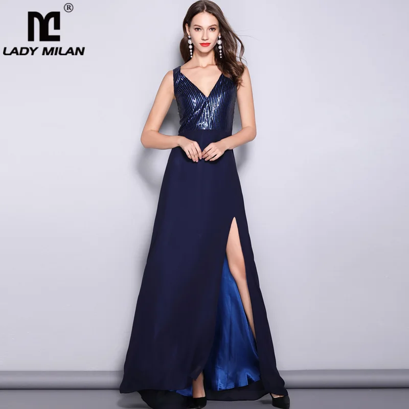 milan sequin gown