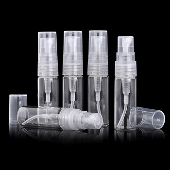 

5 Pieces/Lot 3 MLMmini Cute Portable Glass Perfume Bottle With Spray&Empty Parfum Cosmetic Vial For Traveler