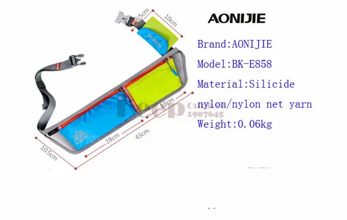 AONIJIE Спортивная Беговая поясная сумка, Мужская Женская поясная Ультралегкая сумка для телефона, гоночная сумка для марафона со съемным карманом