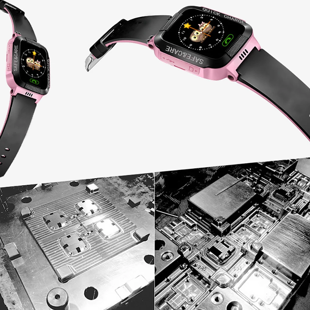  Kinder Smart Uhr mit GPS GSM Locator Touchscreen Tracker SOS Taschenlampe Mit Alarm Schritt zähler 