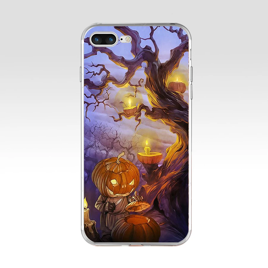 167AQ Мультфильм Хэллоуин ведьма Мягкий ТПУ силиконовый чехол для Apple iPhone 6 6s 7 8 plus