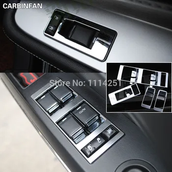 

Free Shipping Interior Door Window Switch cover trims Sticker Bright Circle trim 4Pcs/Set Sticker for Jeep Compasser & Patriot