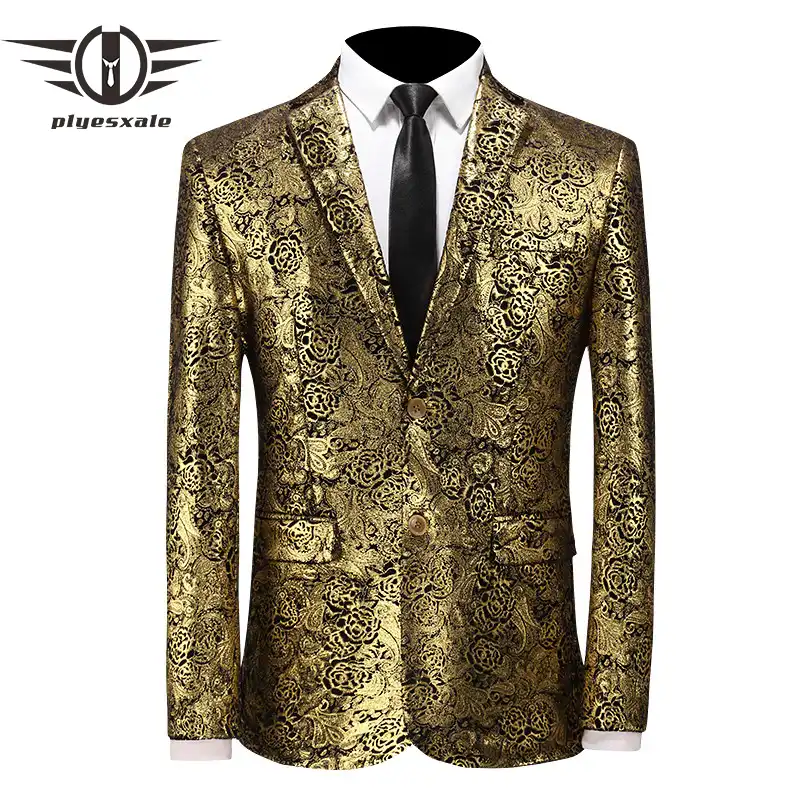 Saco dorado hombre Clearance