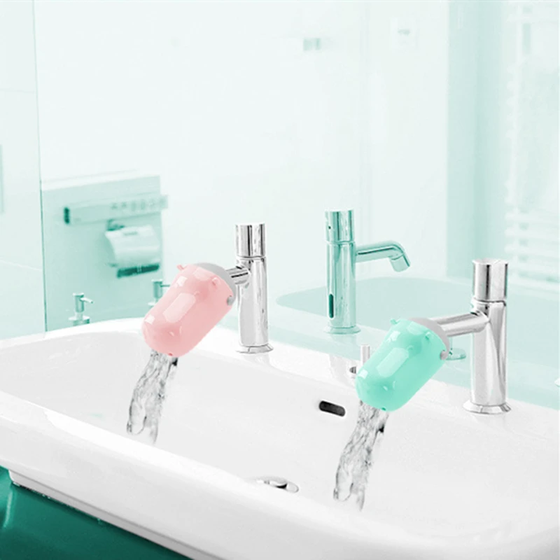 

MeyJig Silicone Faucet Extenders Help Children Washing Hands Bathroom Kitchen Tool Water Saving Faucet Extension Tool