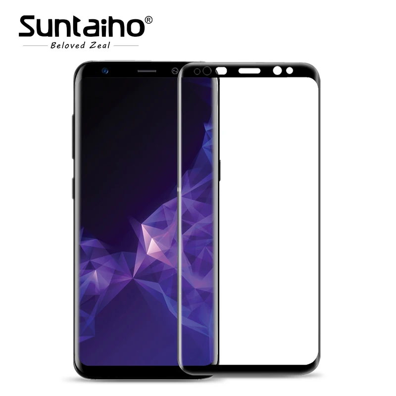 9H 3D Full Curved Screen Protector Suntaiho Tempered Glass For Samsung S8 / S9 Tempered Glass For Samsung Galaxy S8 Plus Glass