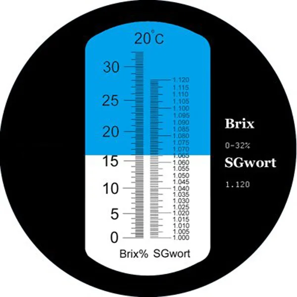 Рефрактометр Beer Wort Wine Brix рефрактометр ATC сg 1 000 120 и 0 32% с функцией определения