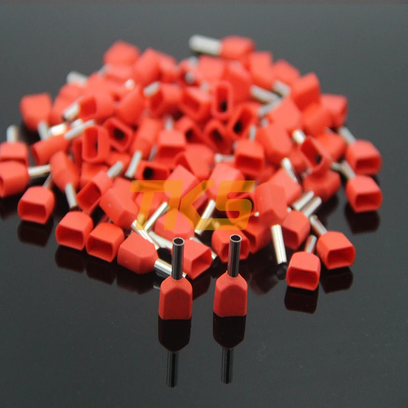 TE0508 TE0510 TE0512 провод наконечник для проводов 2X0.5mm2 провода Медь обжимной