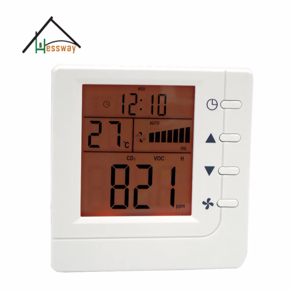 

Intelligent discolor controller Air Controller VOC CO2 switch Relay fan Ventilator control with RS485
