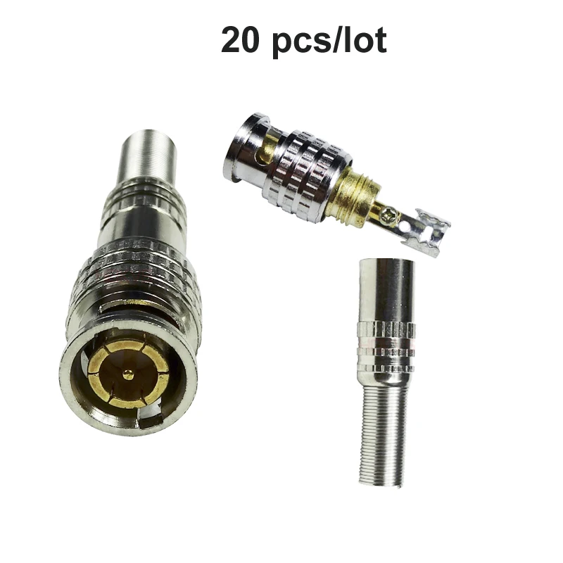 20X Cat5 UTP Cable to Coaxial BNC Male Connector Adapter to CCTV Security Camera