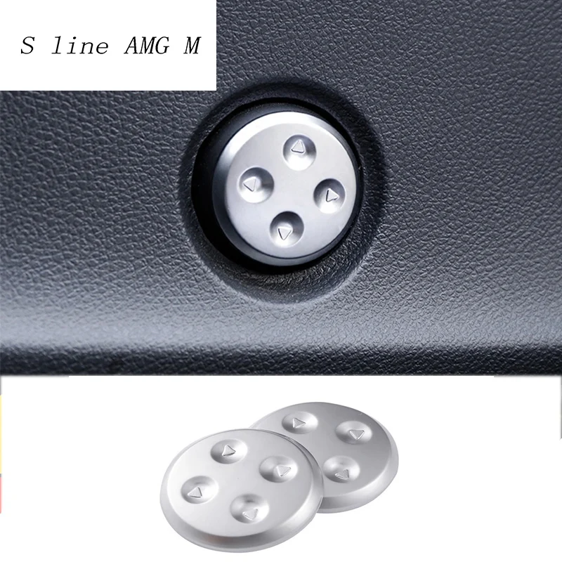 

Car styling Chrome Seat Adjust Switch Button Sticker Cover Panel Trim For Mercedes Benz E Class Coupe W207 C207 Auto Accessories