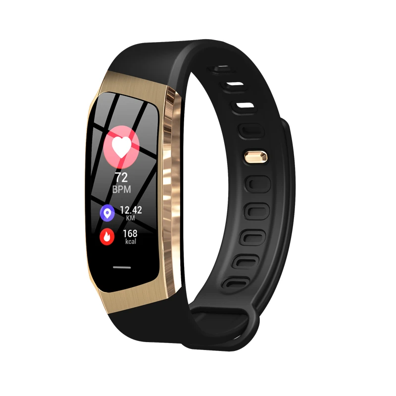 

E18 Smart Band Color Touch Screen ip67 Waterproof Blood Pressure Oxygen Heart Rate Monitor Sport Bracelet Talk Band Mi 4