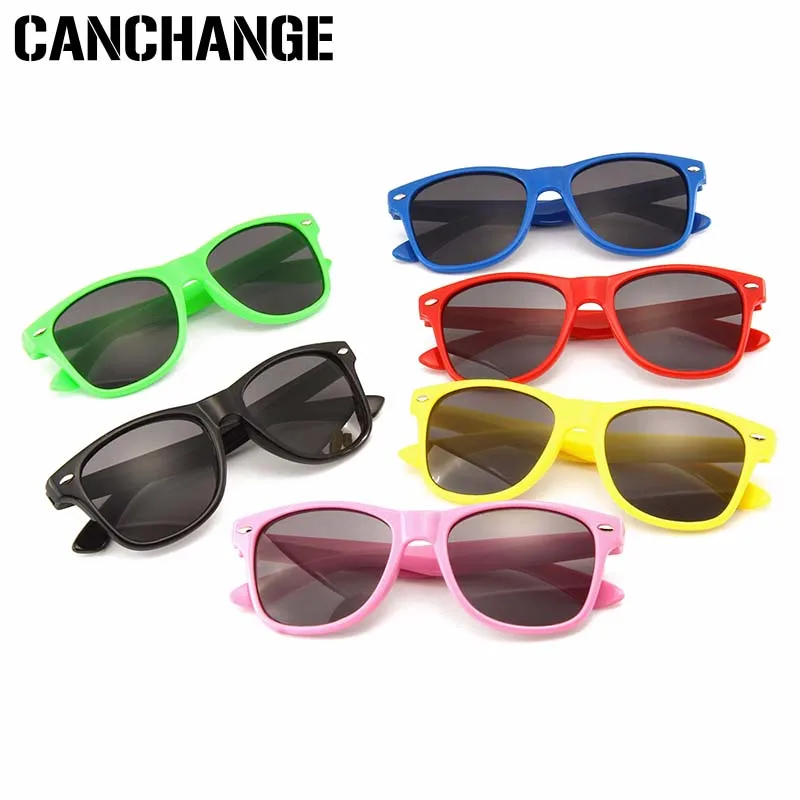 

CANCHANGE New Square Children's Sunglasses For Boys And Girls Fashion PC Frame Coating Anti-reflective UV Children's Sunglasses