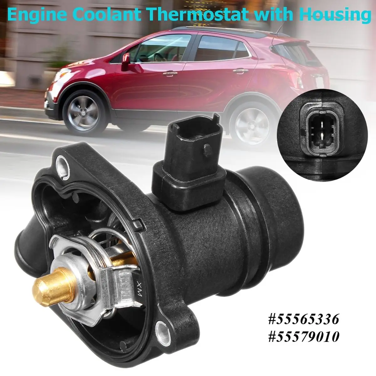 Engine Coolant Thermostat With Housing Replacement For Chevrolet/Buick