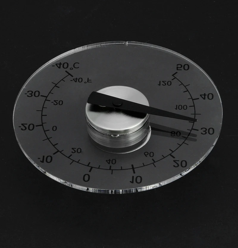 

High quality Clear Circular Outdoor Window Temperature Thermometer Weather Station Tool