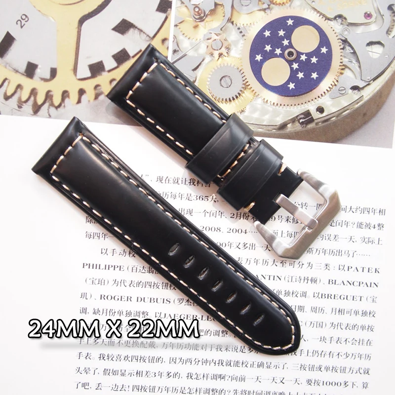 

P style Hand made High Quality Fine Imported Italian Leather Watch Strap &Band 22mm 24mm 26mm