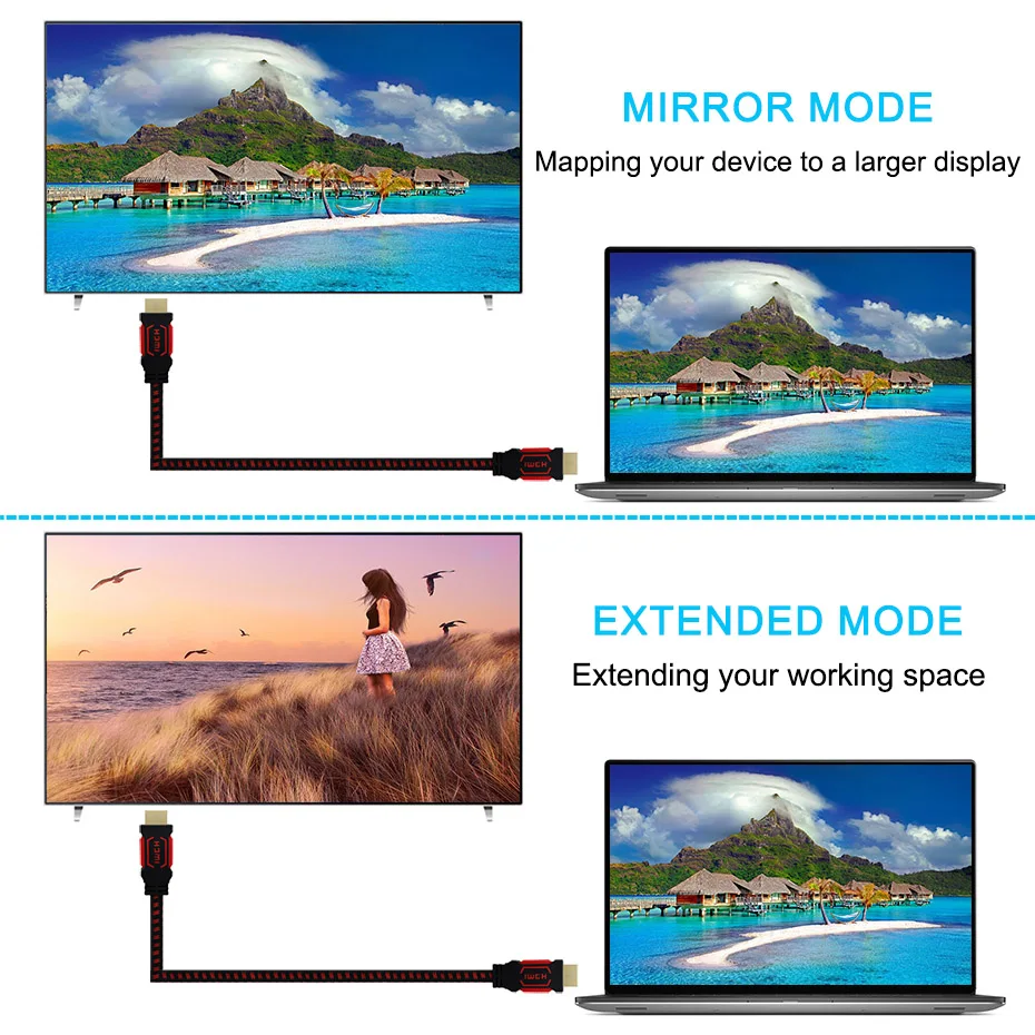 HDMI Cable HDMI to HDMI Cable HDMI 2.0 4k 3D 60FPS Cables for HD TV LCD Laptop Nintendo Switch PS3 Projector Computer Cable 3m (7)