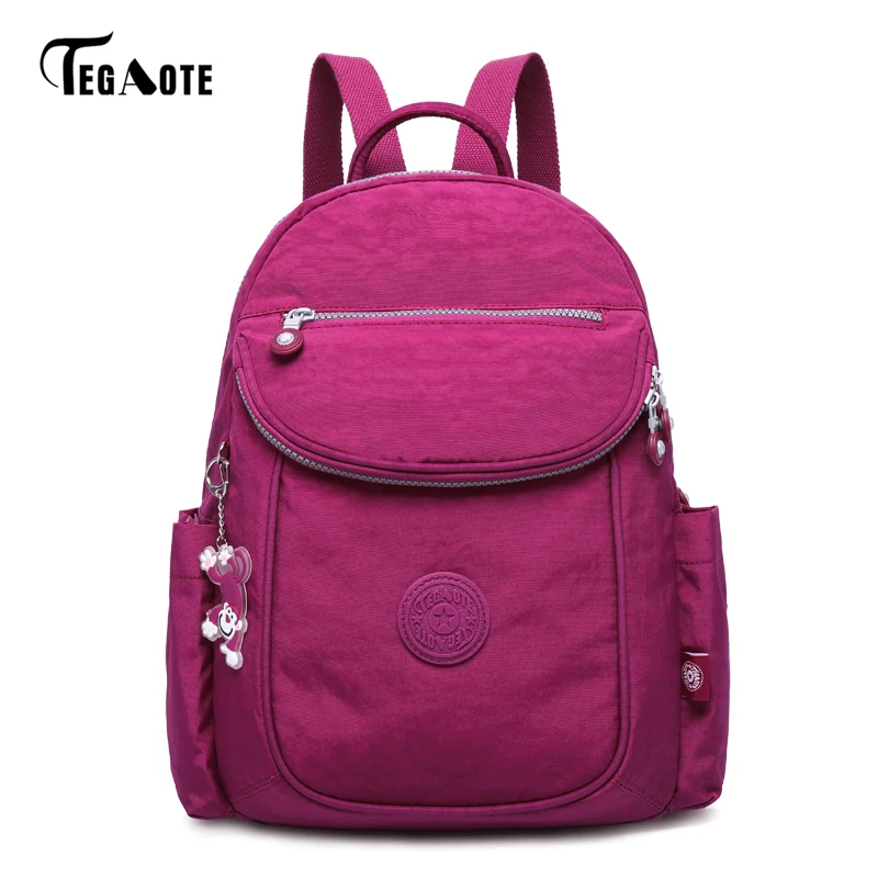 

TEGAOTE Fashion Backpack for Teenage Girl Mochila Feminina Escolar Women Backpacks Nylon Waterproof Casual Bagpack Female