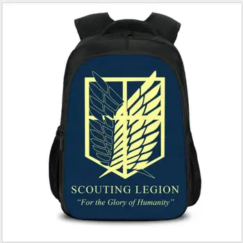 

Anime Attack on Titan Backpack Children Daily Backpack Mikasa Ackerman Eren Jaeger School Bags For Teen School Backpacks Mochila