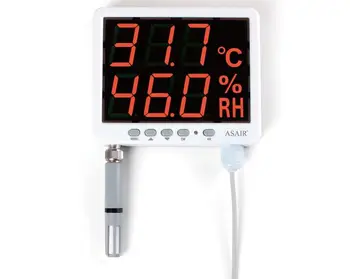 

temperature and humidity transmitter record and light alarm led display electronic thermometer and hygrometer RS4845 output