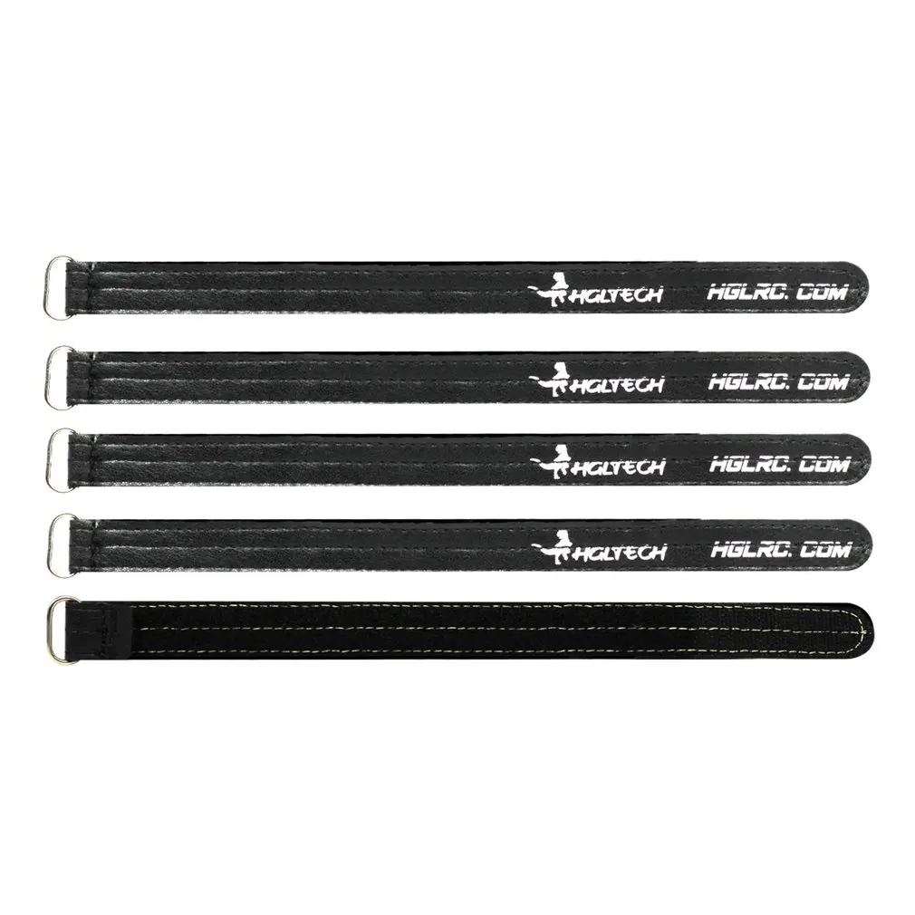 

5Pcs HGLRC 15*200mm/20*250mm Non-Slip Silicone Strap Metal Plastic Buckle Battery Strap Set for RC Racing Drone Lipo Battery