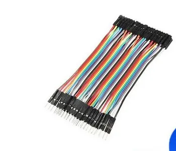 

Dupont Line 40pcs 10cm Male To Female Jumper Wire Dupont Cable 2.54mm Male to female bread line 10cm