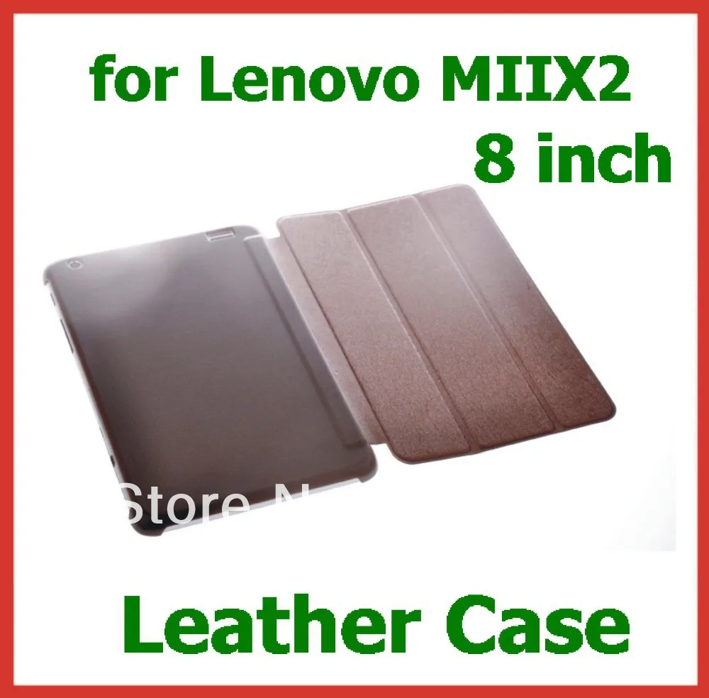 

High Quality PU Leather Case Cover with Stand for Lenovo MIIX2 8 inch Tablet PC + Customized Clear Screen Protector as Free Gift