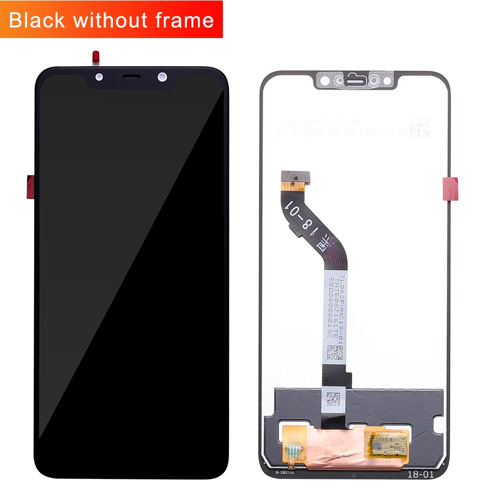 

100% Original+Frame For 6.18" Xiaomi poco F1 LCD Display Touch Screen Digitizer Assembly for xiaomi mi Pocophone F1(10 point)